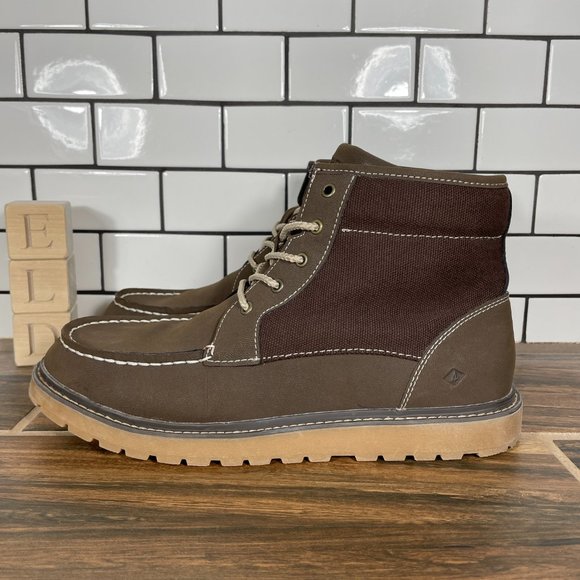 Sperry Shoes Sperry Rudder Youth Boys Size 7 Shoes Brown Moc Toe